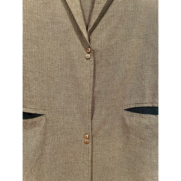 Women’s Minimalist Long Lightweight Jacket Cotton Rayon Size Large Brown - Picture 5 of 6